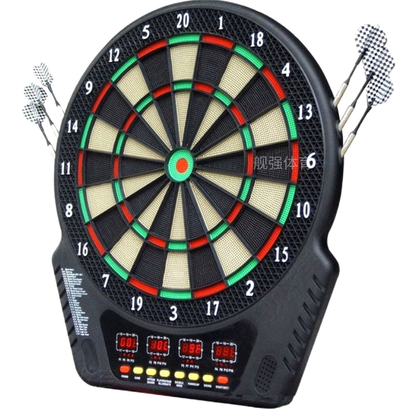 Jeu de fléchettes électronique avec chiffres lumineux à LED, 6 fléchettes à pointe souple, jusqu'à 8 joueurs, idéal pour la salle de jeux Jeu de fléchettes électronique avec chiffres lumineux à LED, 6 fléchettes à pointe souple, jusqu'à 8 joueurs, idéal pour la salle de jeux