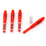 4 tiges fléchettes de professionnel - 43.5mm Rouge