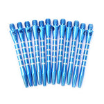 12 tiges fléchettes métallique - Bleu