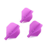 3 plumes fléchettes couleurs pur - Violet