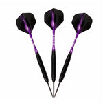 3 fléchettes entières noire et violette