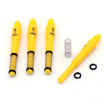 4 tiges fléchettes de professionnel - 43.5mm Jaune