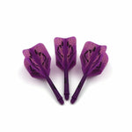 3 plumes fléchettes dark violet