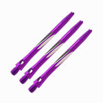 3 tiges fléchettes torsadé - Violet 45mm