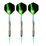 3 fléchettes entières laser vert